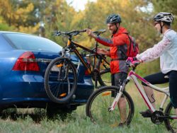 krassen door fietsendrager